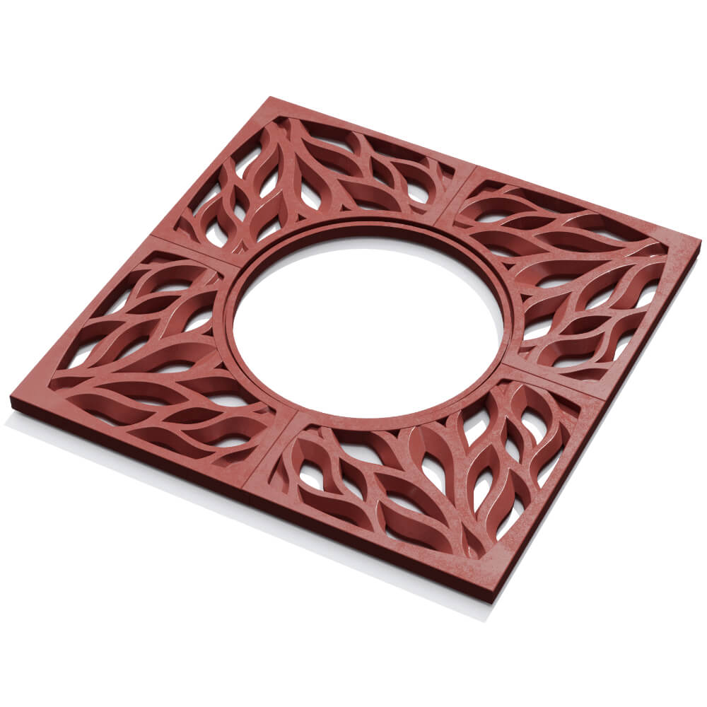 Приствольная решетка для дерева ZKING CRUST 1.2х1.2м Красная в Анапе фото