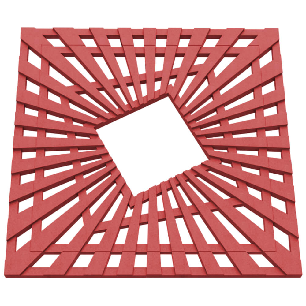 Приствольная решетка для дерева ZKING ATMOSPHERE 1.2х1.2м Красная в Анапе фото