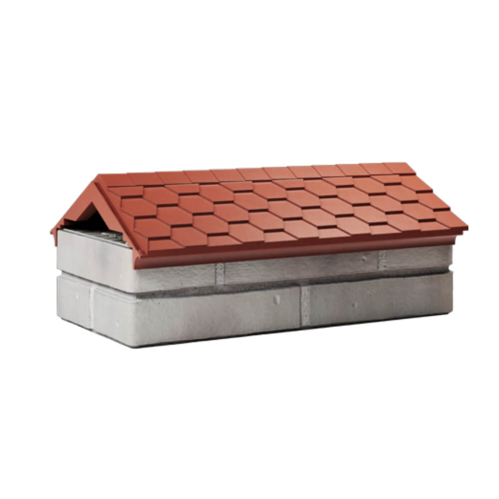 Парапет Zking Эверест Красный с посадкой на 1 кирпич (200/225/255мм) Анапа фото
