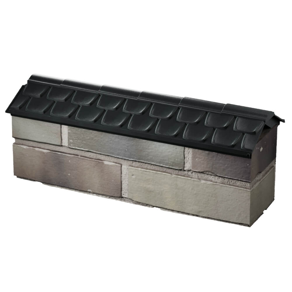 Парапет Zking Эльбрус Черный с посадкой на 0.5 кирпича (130мм) в Анапе фото