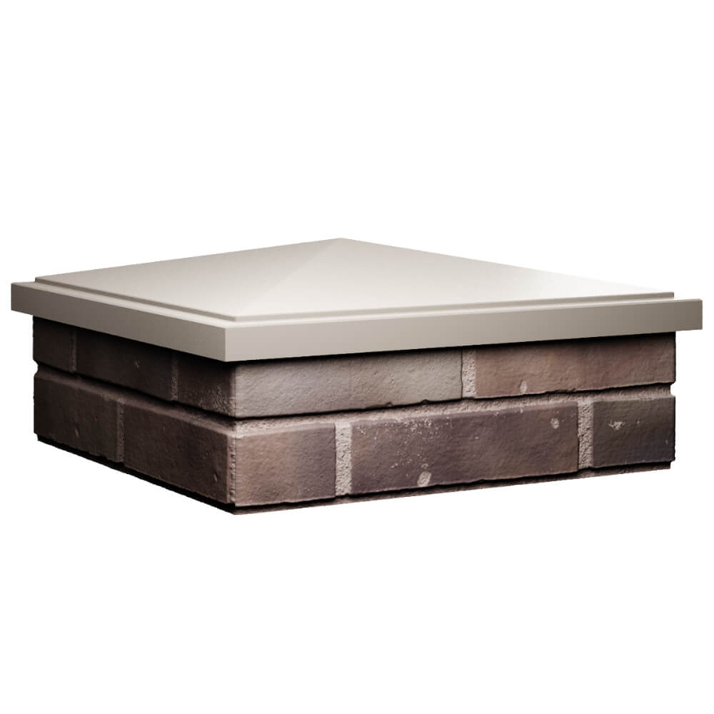 Колпак Zking БонаМоно Бежевый на столб 2х2 кирпича (515х515, 530х530мм) в Анапе фото