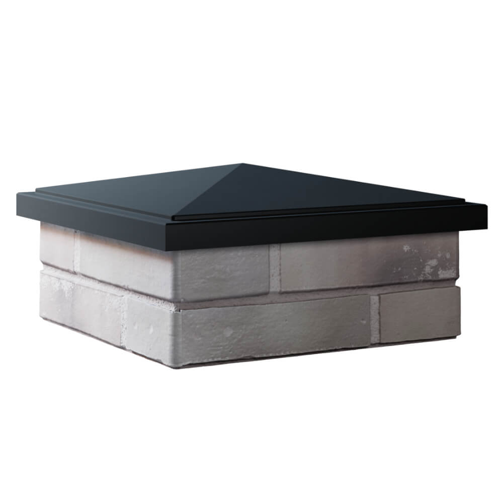 Колпак Zking БонаМоно Черный на столб 1.5х1.5 кирпича (385х385, 400х400мм) в Анапе фото