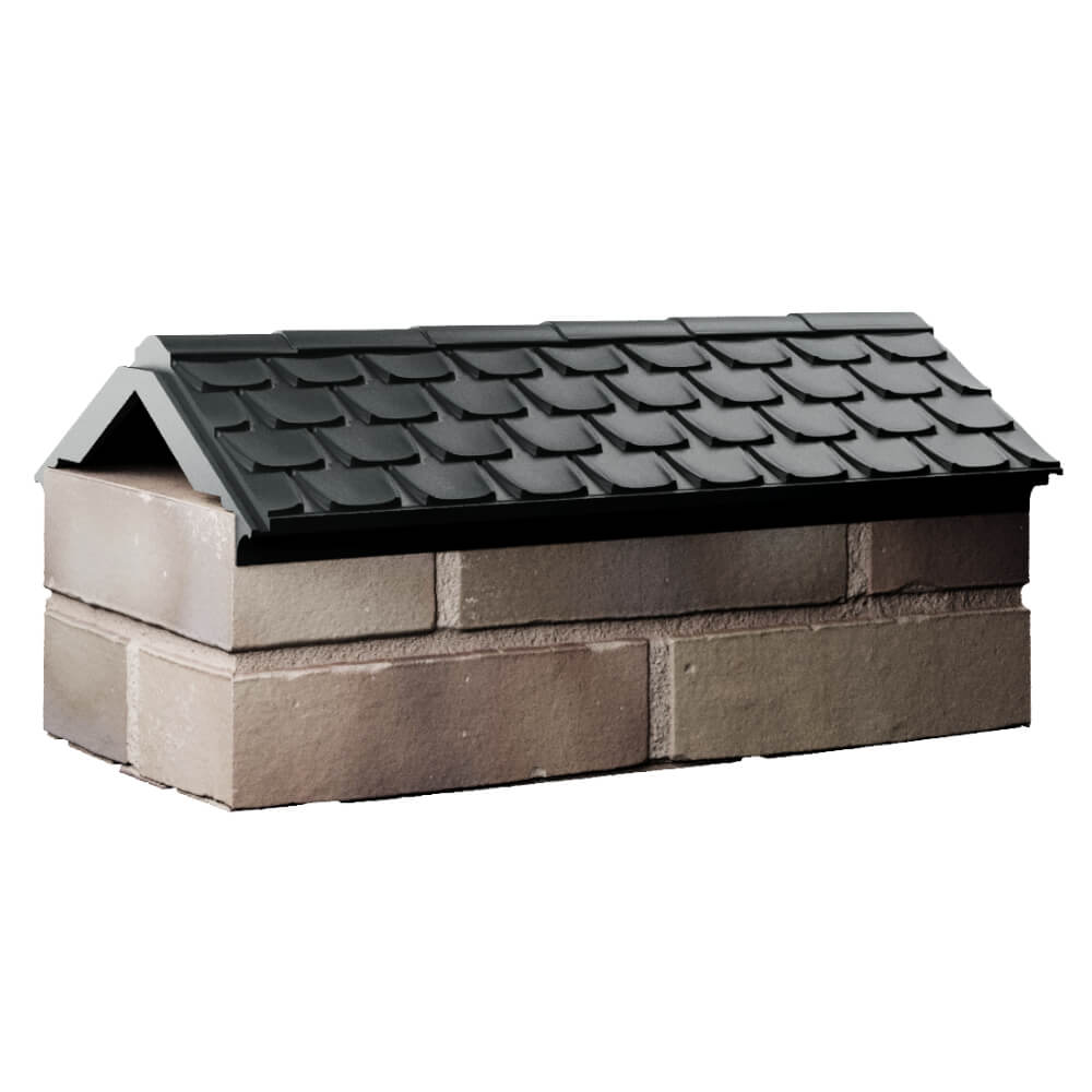 Парапет Zking Эльбрус Черный с посадкой на 1 кирпич (255мм) Анапа фото