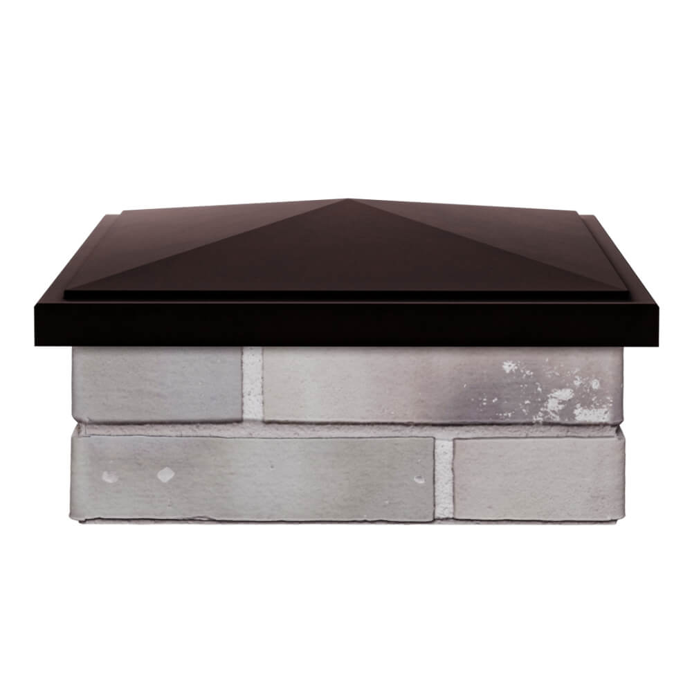 Колпак Zking БонаМоно Коричневый на столб 1.5х1.5 кирпича (385х385, 400х400мм) Анапа фото