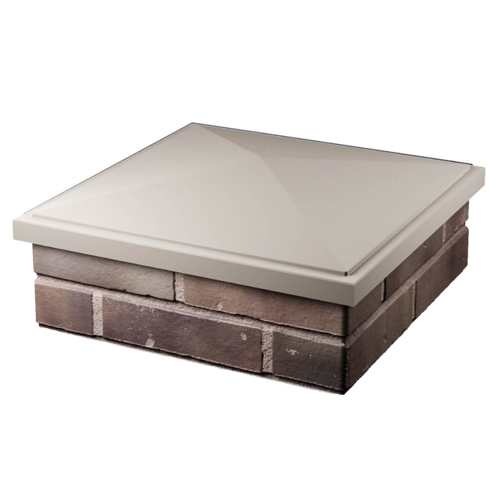 Колпак Zking БонаМоно Бежевый на столб 2х2 кирпича (515х515, 530х530мм) в Анапе фото