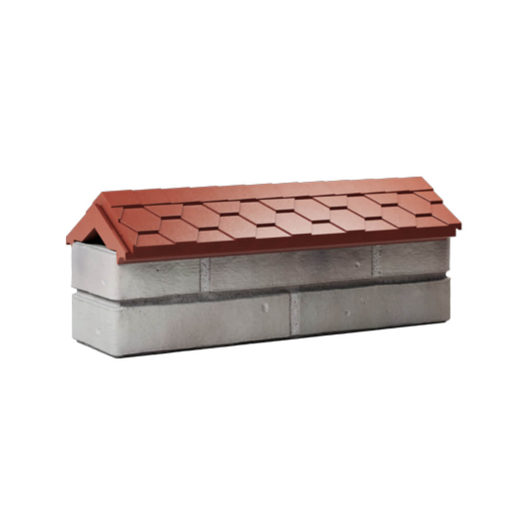 Парапет Zking Эверест Красный с посадкой на 0.5 кирпича (130мм) Анапа фото