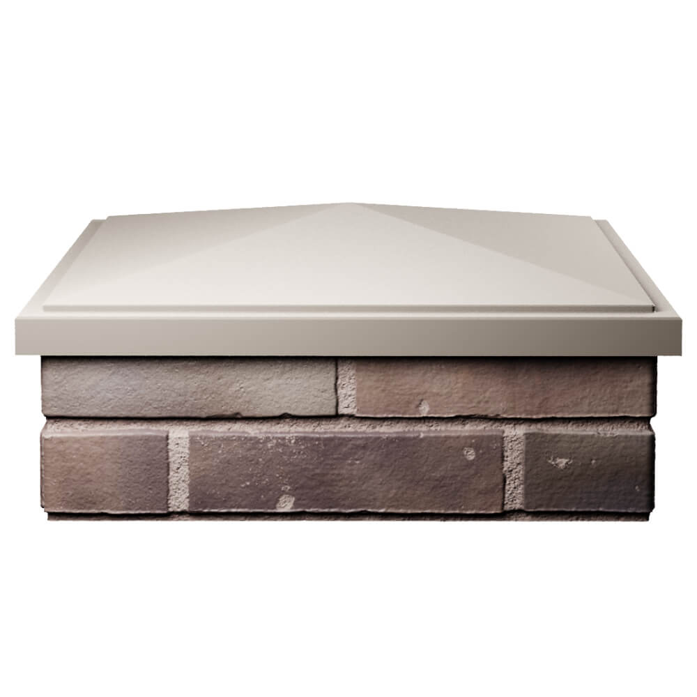 Колпак Zking БонаМоно Бежевый на столб 2х2 кирпича (515х515, 530х530мм) Анапа фото