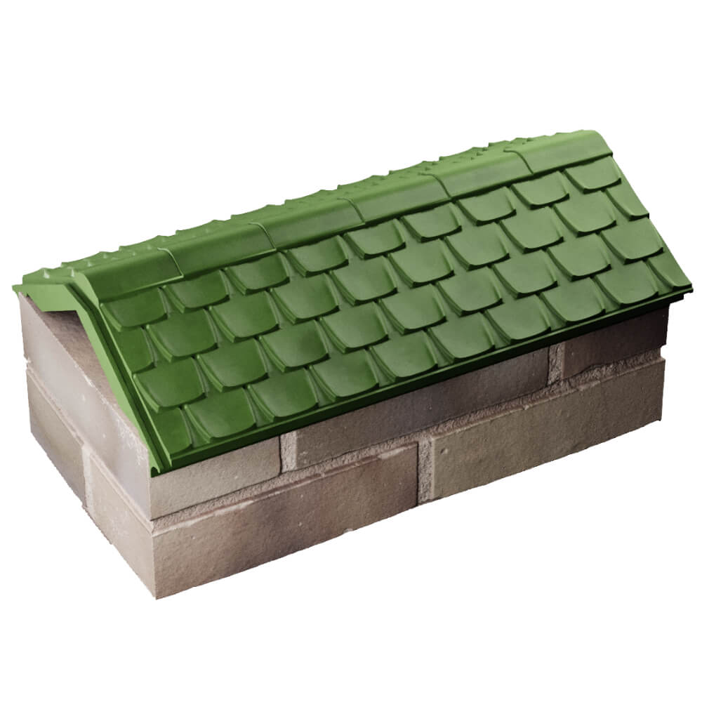 Парапет Zking Эльбрус Зеленый с посадкой на 1 кирпич (255мм) в Анапе фото