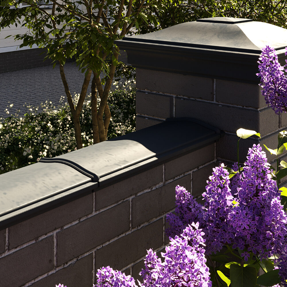 Парапет Zking Монблан Черный посадка на 0.5 кирпича (130мм) в Анапе фото