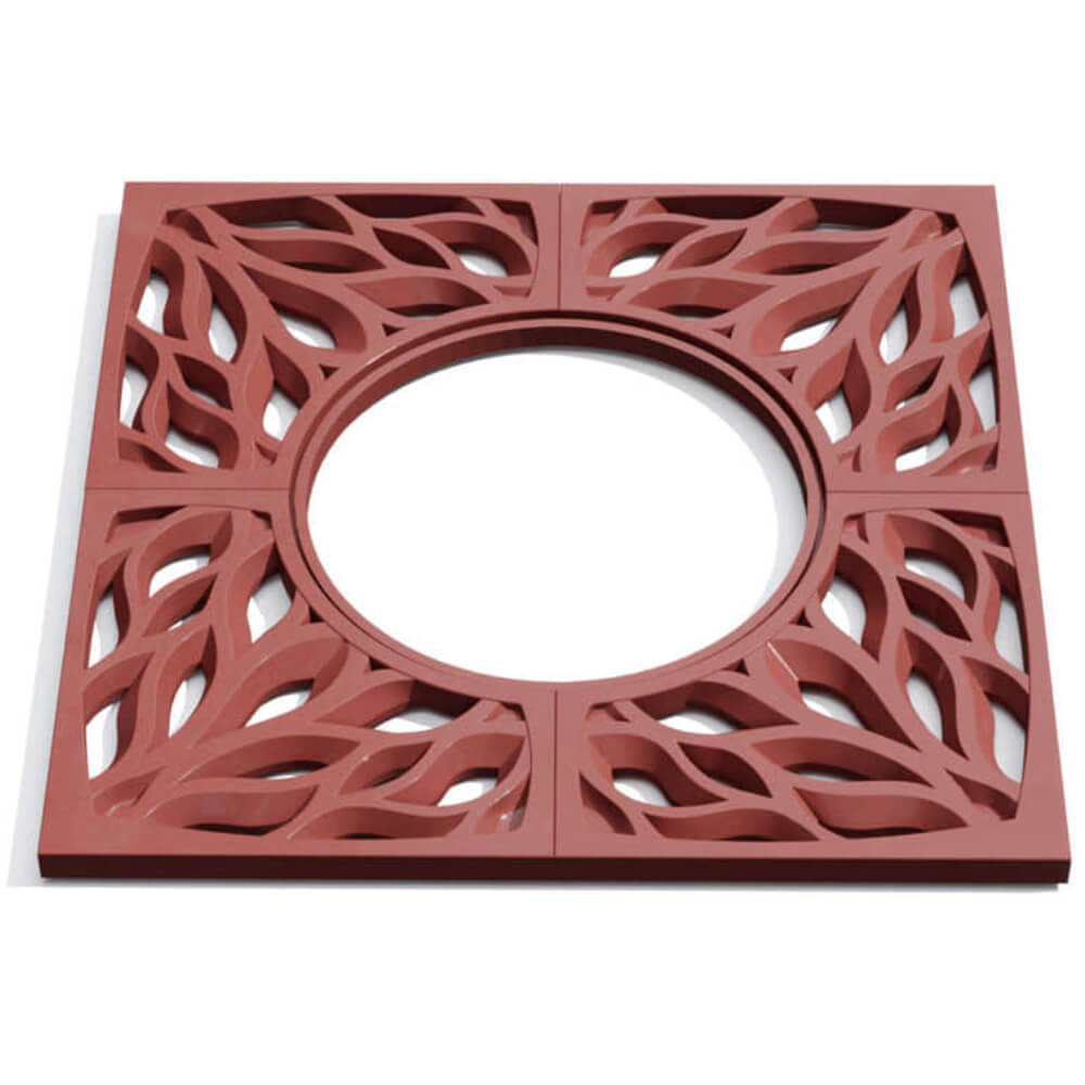 Приствольная решетка для дерева ZKING CRUST 1.2х1.2м Красная Анапа фото