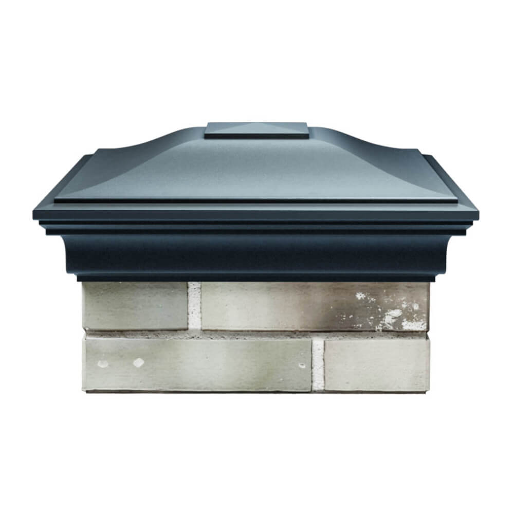 Колпак Zking Монблан Серый на столб 1.5х1.5 еврокирпича 0.7НФ (355х355мм) Анапа фото