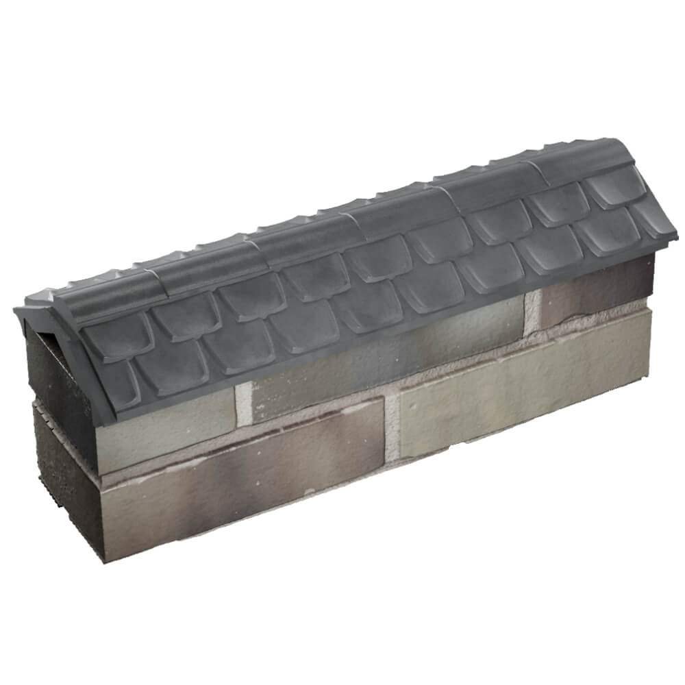 Парапет Zking Эльбрус Серый с посадкой на 0.5 кирпича (130мм) в Анапе фото