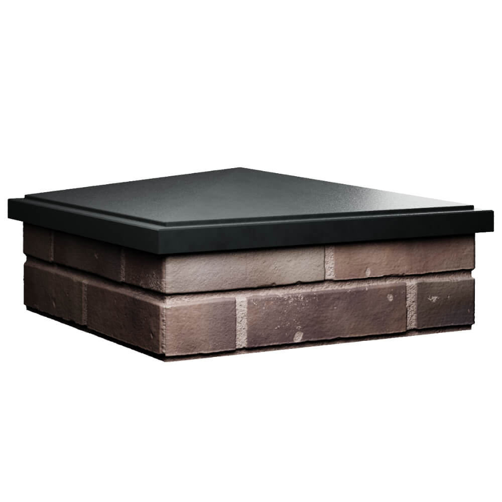 Колпак Zking БонаМоно Черный на столб 2х2 кирпича (515х515, 530х530мм) в Анапе фото