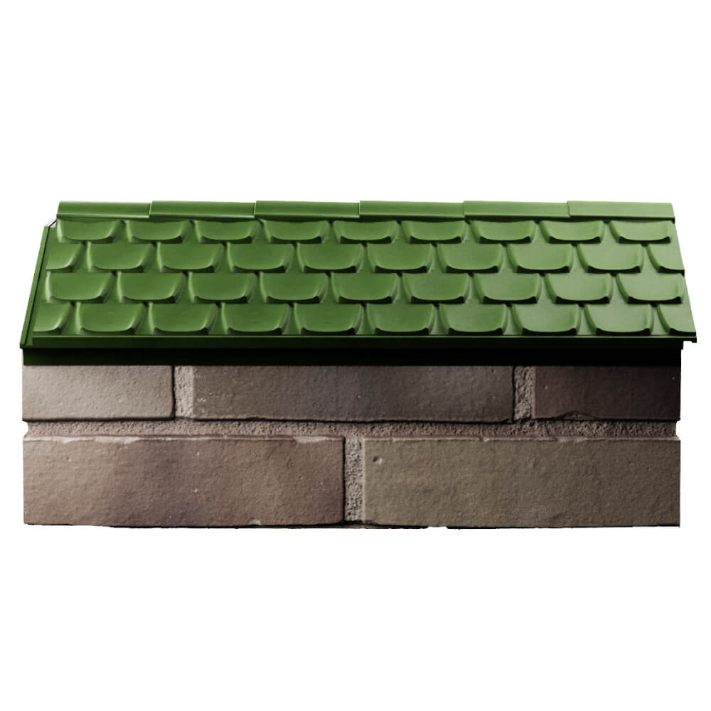 Парапет Zking Эльбрус Зеленый с посадкой на 1 кирпич (255мм) в Анапе фото
