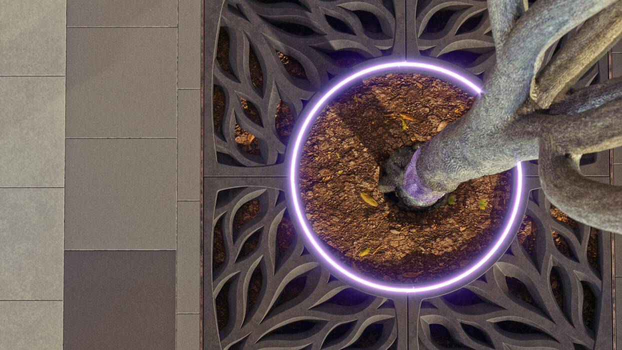 Приствольная решетка для дерева ZKING CRUST 1.2х1.2м Черная в Анапе фото