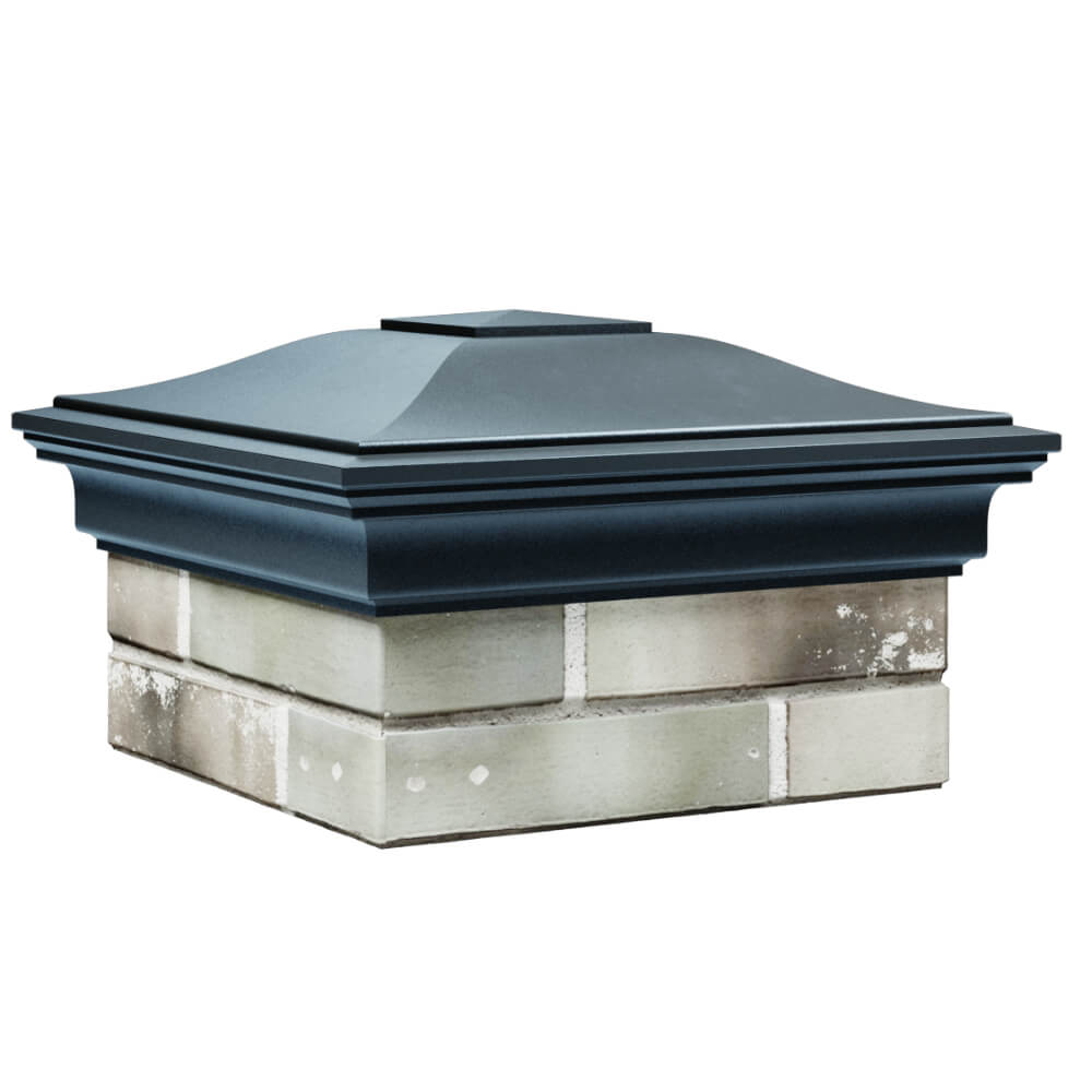 Колпак Zking Монблан Серый на столб 1.5х1.5 кирпича (385х385мм) в Анапе фото