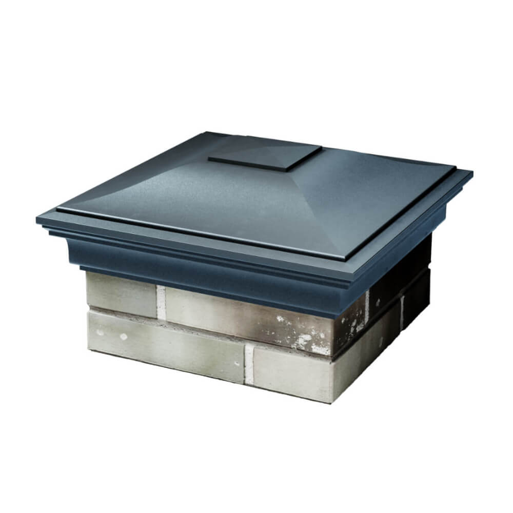 Колпак Zking Монблан Серый на столб 1.5х1.5 еврокирпича 0.7НФ (355х355мм) в Анапе фото