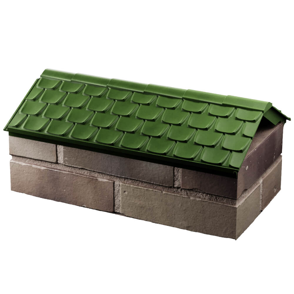 Парапет Zking Эльбрус Зеленый с посадкой на 1 кирпич (255мм) в Анапе фото