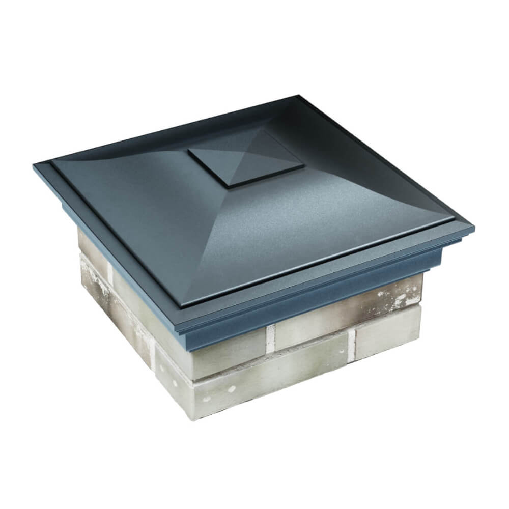 Колпак Zking Монблан Серый на столб 1.5х1.5 еврокирпича 0.7НФ (355х355мм) в Анапе фото