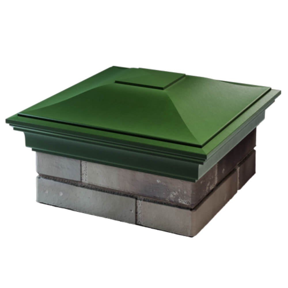 Колпак Zking Монблан Зеленый на столб 1.5х1.5 кирпича (385х385мм) в Анапе фото