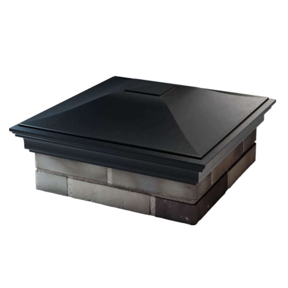 Колпак Zking Монблан Черный на столб 2х2 кирпича (515х515мм) в Анапе фото