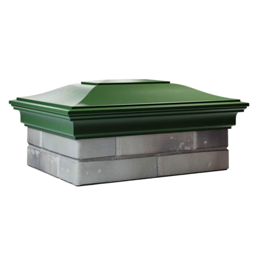 Колпак Zking Монблан Зеленый на столб 2х1.5 кирпича (515х385мм) в Анапе фото