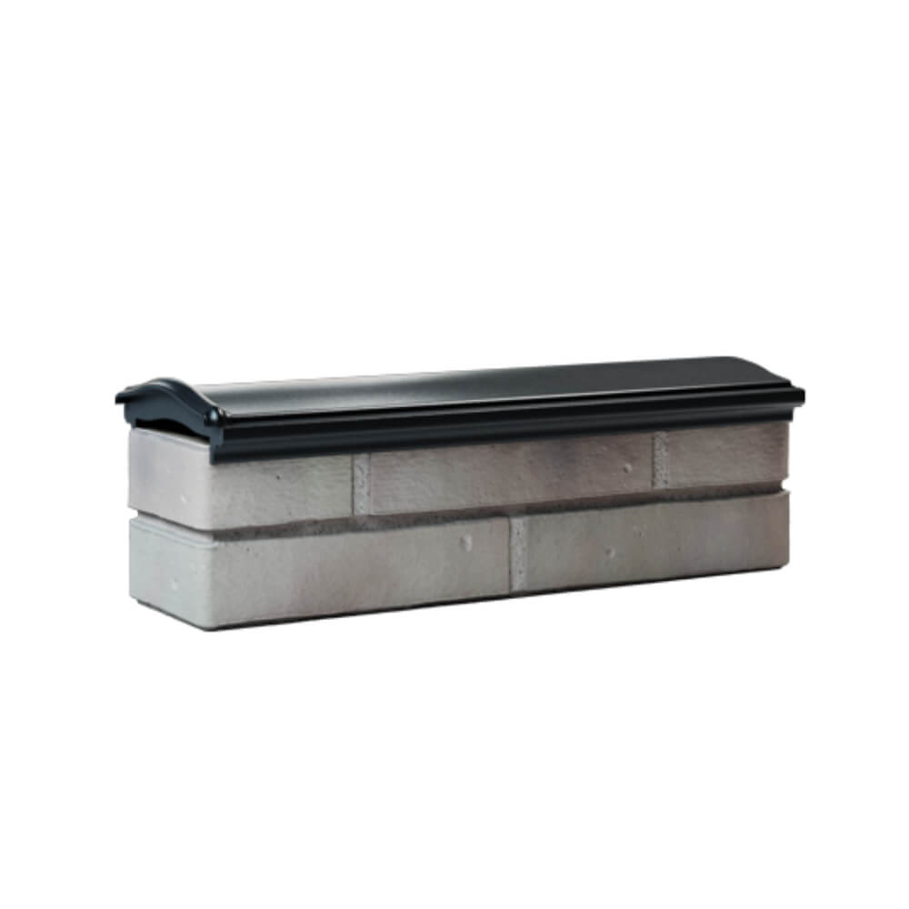 Парапет Zking Монблан Черный посадка на 0.5 кирпича (130мм) Анапа фото