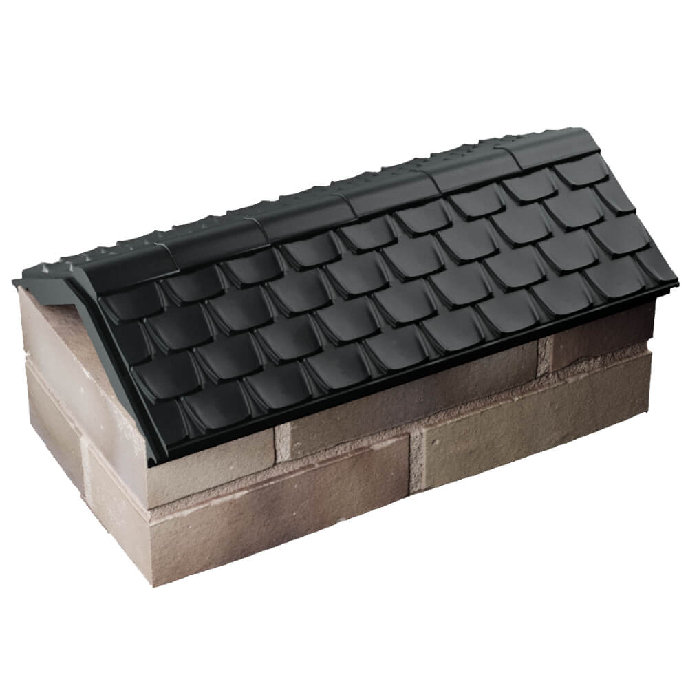 Парапет Zking Эльбрус Черный с посадкой на 1 кирпич (255мм) в Анапе фото