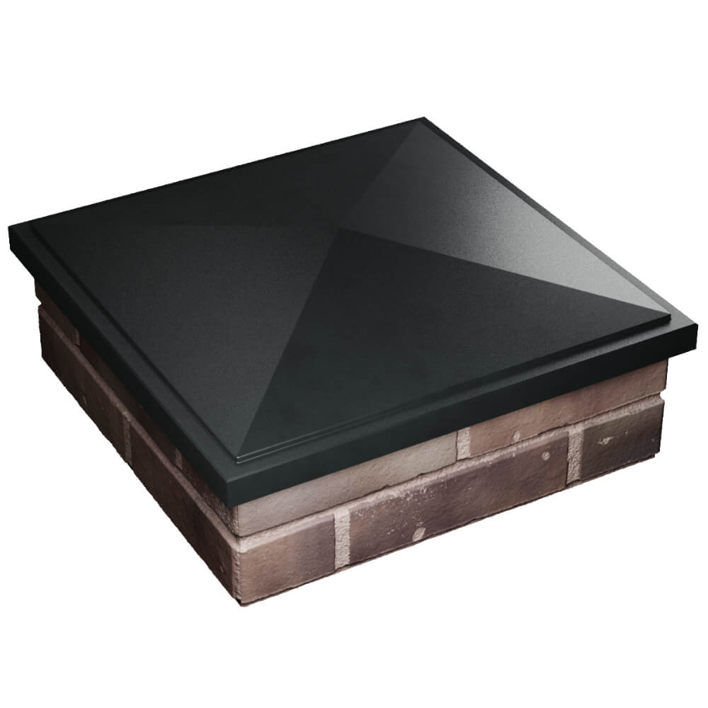 Колпак Zking БонаМоно Черный на столб 2х2 кирпича (515х515, 530х530мм) в Анапе фото