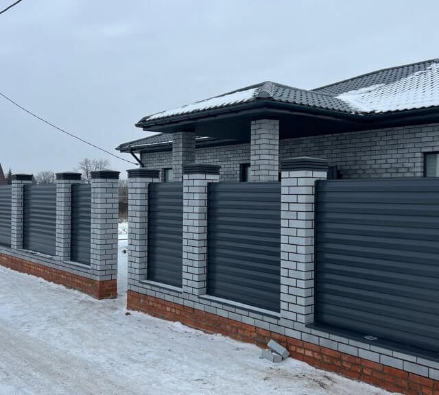 Колпак Zking Бона ХайТек Серый на столб 1.5х1.5 кирпича (385х385мм) в Анапе фото