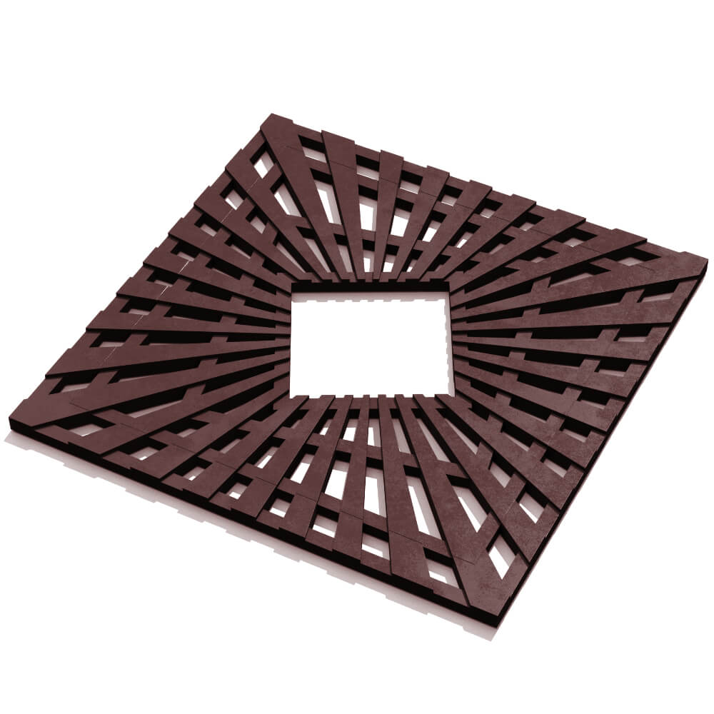 Приствольная решетка для дерева ZKING ATMOSPHERE 1.2х1.2м Коричневая в Анапе фото