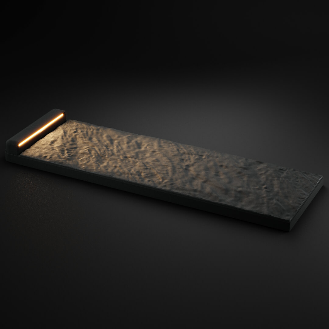 LED Светильник для шаговой плиты STONE Графитовый Серый 330х75х98мм в Анапе фото