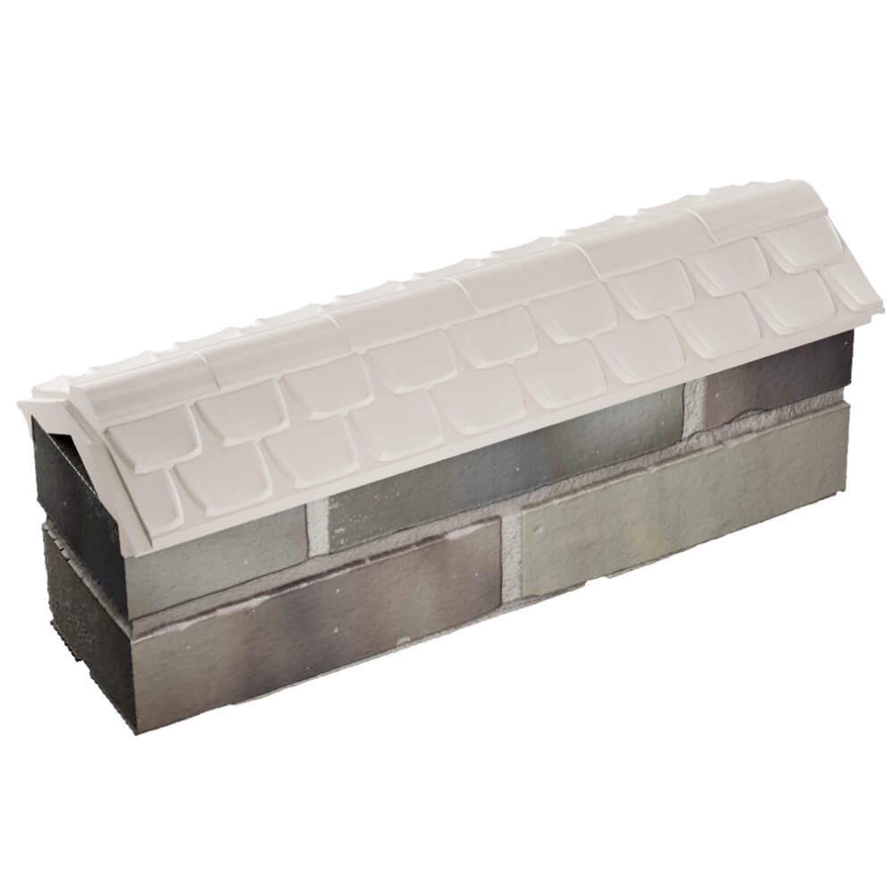 Парапет Zking Эльбрус Бежевый с посадкой на 0.5 кирпича (130мм) в Анапе фото