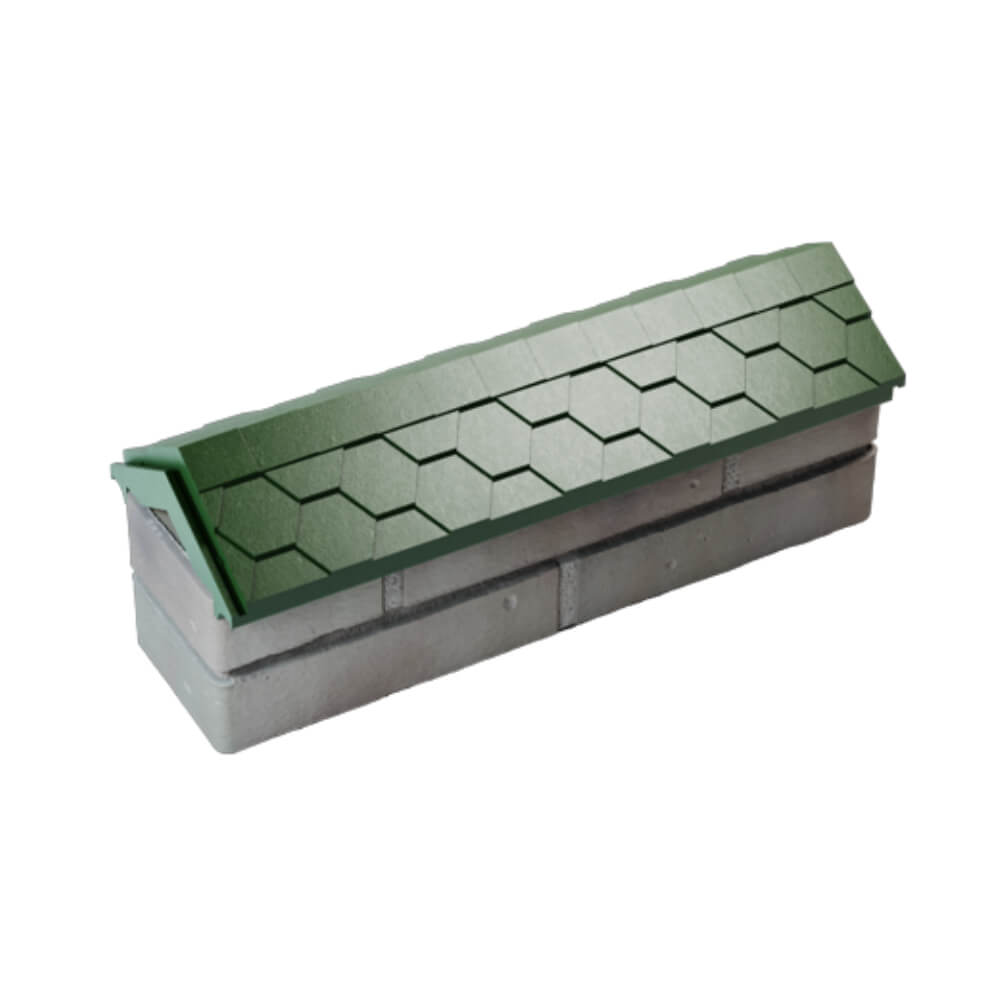 Парапет Zking Эверест Зеленый с посадкой на 0.5 кирпича (130мм) в Анапе фото