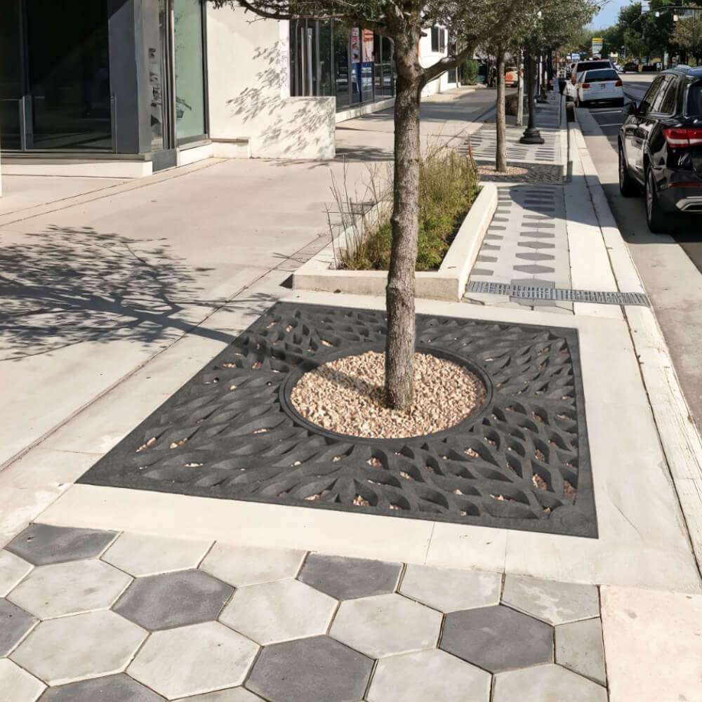 Приствольная решетка для дерева ZKING CRUST 2х2м Черная в Анапе фото