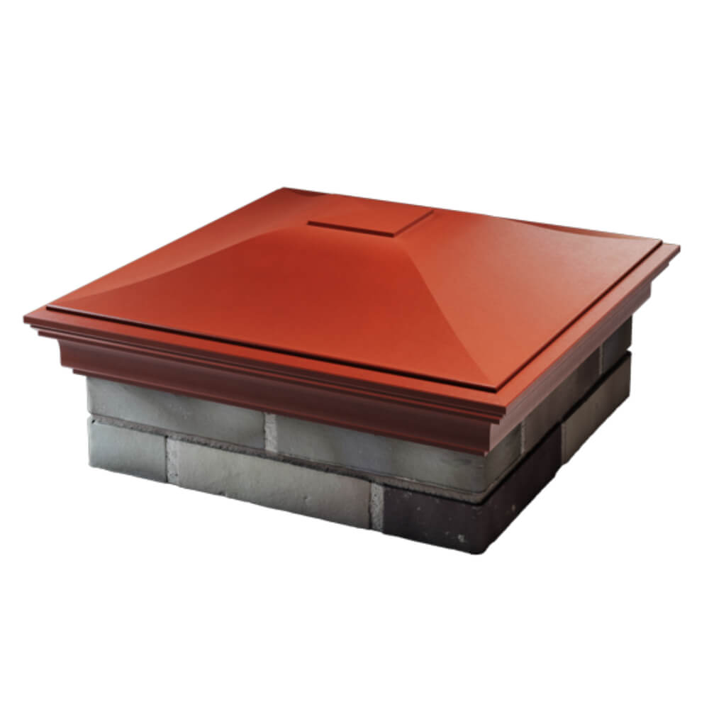 Колпак Zking Монблан Красный на столб 2х2 кирпича (515х515мм) в Анапе фото