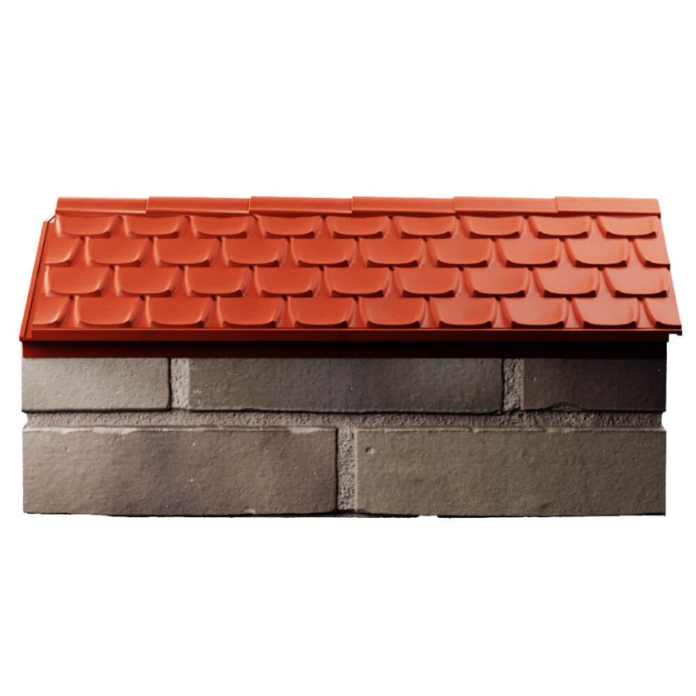 Парапет Zking Эльбрус Красный с посадкой на 1 кирпич (255мм) в Анапе фото