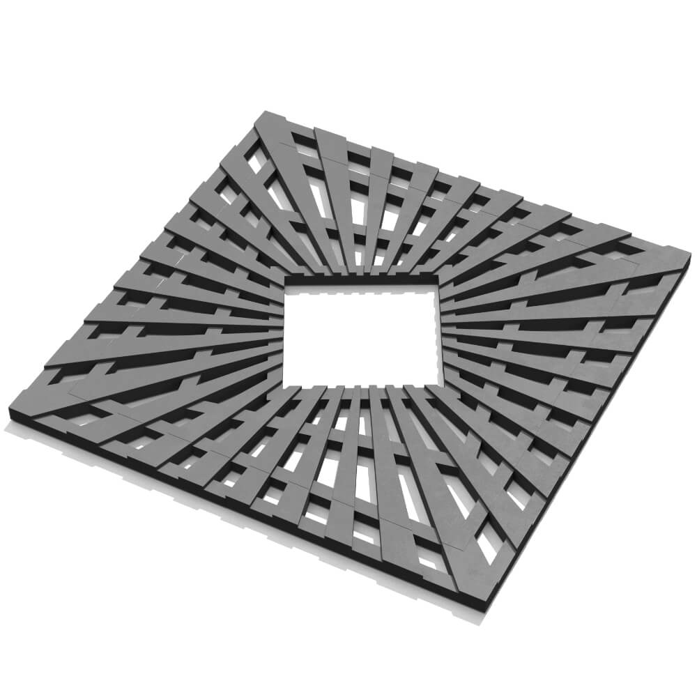 Приствольная решетка для дерева ZKING ATMOSPHERE 1.2х1.2м Серая в Анапе фото